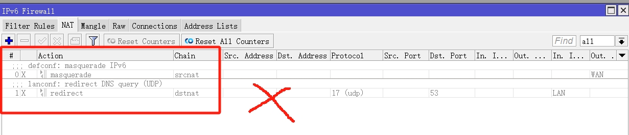 IPv6 防火墙规则