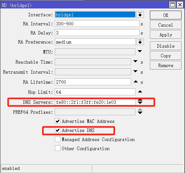 IPv6 ND 设置